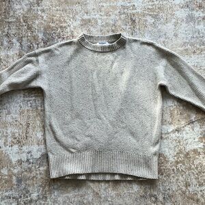 Old Navy Beige Crew Neck Sweater
